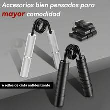 6 Piezas De Ejercitadores De Mano Metálicos,Metálicos Fortalecedores De Agarre De Manos,Mejorar La Destreza De Los Dedos Y Mejorar La Fuerza De Agarre - Colorido (100 ~ 350 libras) - Ver 5