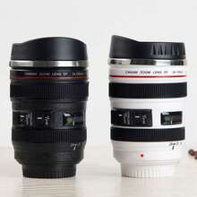 Camera Lens Coffee Mug,Stainless Steel Insulated Tumbler Cup Novelty Gifts Lovers Friends Couple Valentine's Day Gifts Photographer Birthday Present Camera Accessories