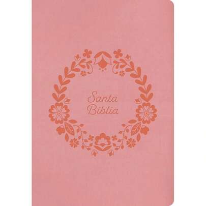 Biblia Reina Valera 1960 para Regalos y Premios. Símil piel, rosa