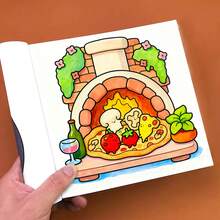 1pc (21cm*21cm) New "Little Corner" Adult Coloring Book, Thick Opaque Paper, Clear Lines, Easy To Color, Suitable For Gatherings With Friends, DIY Coloring Book, Helps Develop Thinking, Stationery & School Supplies, Great Gift For Girls, Valentine's Day, New Year - View 5