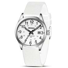 BIDEN 1pc Fashionable Women's/Men's Watch, Neutral Casual Quartz Watch, 30M Waterproof, Female Nurse/Doctor/Medical Special Time, Night Light Easy To Read Dial Watch+Free Box - White - View 11