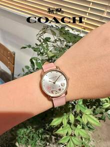 Coach Elliot Blush Leather Strap Women's Watch - Pink - View 4