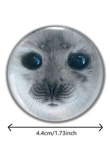 1 huy hiệu ghim an toàn họa tiết vui nhộn 4,4cm/1,73 inch, trâm cài áo, thích hợp để gắn vào quần áo, túi xách, ba lô, quà tặng thú vị cho bạn bè và gia đình - Nhiều màu - Xem 2