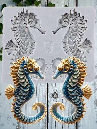 Seahorse Silicone Molds Cake Decoration Cupcake Topper Candy Polymer Clay Gum Paste