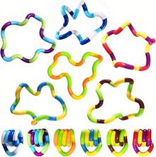 10pcs Fidget Toys - Sensory Items Quiet Fidget Toys Adults Boys Girls Anxiety Stress Relief Toys Pack- Squeeze, Twist, Chain Spinner,Toys,Squeeze Toys,Stress Relief Toy - 6 CÁI - Xem 12