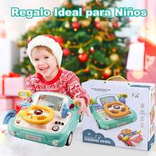 Juguete de Camión para Niños y Niñas de 3 Años y Más, Juguete de Coche con Volante, Luces y Sonidos, Gran Vehículo Divertido, Regalo de Coche de Empuje, Adecuado para Cumpleaños y Navidad - verde - Ver 7