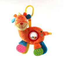 Chocalho Com Mordedor Sensorial Girafa Colorido Love - Multicolorido - Visão 2