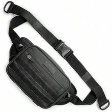 Tactical Inspired - Rionera para hombre Techwear Accessories EDC Bolsa para hombre Rionera multifuncional, Negro azabache, Pequeo, Compacto 2 bolsillos - Compacto 2 bolsillos - Ver 2