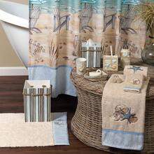 Toothbrush Holder Seaside Serenity Bath Accessories, Teal/Ivory - Sostenedor de cepillo de dientes + Verde azulado/Marfil - Ver 6