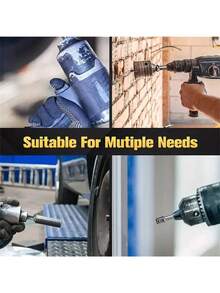 Wrench Sleeve Power Drill Socket Adapter Bits Hex Drill Nut Driver Shank 1/4 3/8 1/2 Connecting Rod Head Extension Drill Bits