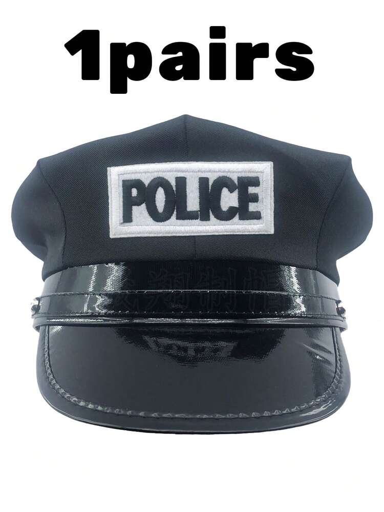 1 件帽子，警卫帽，万圣节服装帽，适合化装派对，搭配性感制服和服装，多功能帽子 - 黑色 - 查看 6