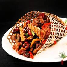 6 st ångkokningsmatta i bambu, non-stick botten i grytan, bambunät för fiskgryta