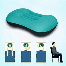 1 Stück multifunktionales tragbares aufblasbares Kissen, faltbar für Outdoor-Reisen, Camping, geeignet für Zuhause, Reisen, Arbeit, Camping