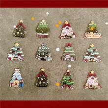 Christmas Refrigerator Magnets, Christmas Tree, Cute Cartoon Holiday Decoration Atmosphere Magnets, Kitchen Strong Magnetic Refrigerator, School - Multicolor - View 2
