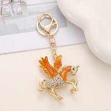 Nuevo llavero con poni volador con strass, regalo, accesorio para bolso, llavero de coche, accesorio de aleación de zinc con mariposa estilo bohemio, accesorios de otoño para bolsos y coches, ideas de regalo para maestros, amigos y hermanas