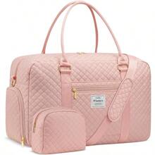 ZYDS Travel Duffle Bag Weeder Bags For Wen With Shoe Cpartment Carry On Overnig Bag With Tetry Bag And Wet Pocket Hoital Bags For Labor And Delivery Pink - 粉色 - 查看 1