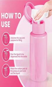 Nail Polish Remover Pump, YAMYONE 2 Pack Acetone Pump Dispenser, Alcohol Dispenser Push Down Empty Lockable Pump Dispenser Bottle For Nail Polish And Makeup Remover, 200ml(68oz)