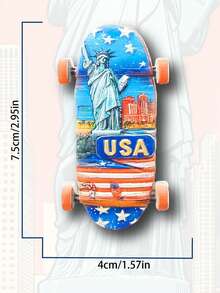 Imán de nevera con diseño 3D estéreo de recuerdo de viaje a América, decoración del hogar