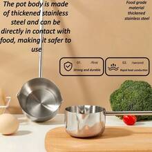 多功能316不锈钢长柄油勺，小锅家用沥油勺，食用油锅汤勺 - 彩色 - 查看 6