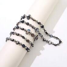 Bohemian Colorful Shell Glass Multi-Layer Necklace, Long Sweater Chain For Women, Popular Cross-Border Creative European & American Style