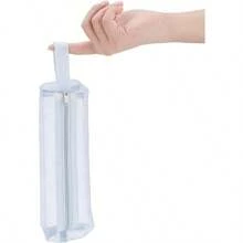 Nylon Mesh Portable Pouch Pen Bag1PC Clear Pencil Case Exam Pencil Pouch Mesh Zipper Pen Bag Stationery Pen Pencil Bag Portable Nylon Pencil Storage Pouch Simple Mesh Pencil Case Zipper Pen Bag White