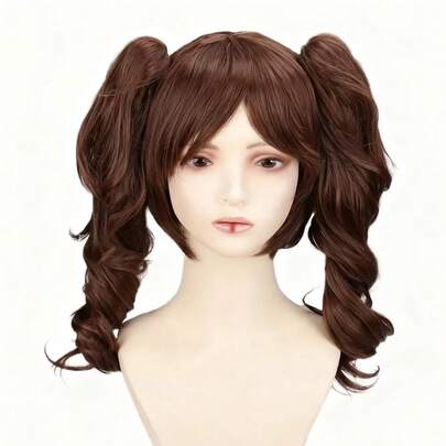 Röd lockig peruk för kvinnor med blonda rötter och röd lobfrisyr, tillverkad av värmebeständig syntetfiber. Läskig clownkostym för Halloween, cirkus och cosplay. Bekväm och lättskött, med livfull, långvarig färg för temafester och avslappnade looks (perfekt för Pennywise-stilen). Lämplig för alla nyanser av beige, slitstark och bekväm. Anime cosplay, cosplayperuk, Halloweenperuk, cosplay för kvinnor, Halloweenkostymer för kvinnor.