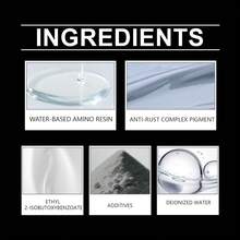 Gray Anti-Rust Paint, Home Use Waterproof, Weather-Resistant, Durable Metal Paint For Renovation - Black - View 6