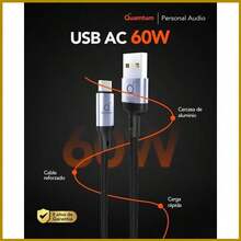 Cable USB C de 60W 2 Metros para Carga Rápida y Transferencia de Datos con Protección Uso Diario - inicial - Ver 3