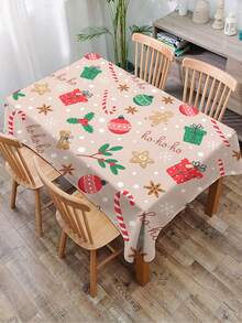 1 pièce Nappe imprimée série arbre, nappe rectangulaire/ronde moderne en polyester imperméable, impression numérique convenant pour le salon, la table de salle à manger extérieure, la petite table ronde