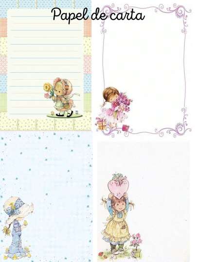 Papel de Carta retrô vintage 10 ou 20 folhas papel para carta colecionar fofo papelaria fofa presente natal