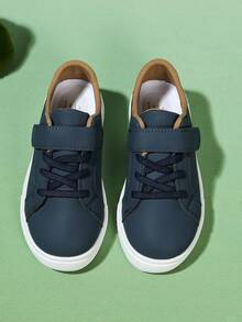 Tourist ShoesCasual Shoes Campus ShoesGirls' ShoesBoys' Shoes1 Pair Of Dark Blue Children's Unisex Casual Sneakers, Soft, Comfortable, And Non-Slip, Suitable For Outdoor Activities