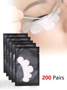 200 pares de parches para extensiones de pestañas, parches en forma de nube para extensiones de pestañas, parches de hidrogel para extensiones de pestañas, parches de gel sin pelusa para debajo de los ojos, para extensiones de pestañas, protección de extensiones de pestañas, adecuado para salones profesionales y uso personal.