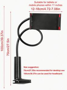 Obrotowy uchwyt na tablet i telefon komórkowy o 360°, spiralna podstawa, uchwyt na telefon komórkowy i tablet, uchwyt nocny, uchwyt na łóżko, kompatybilny z 'em, telefonem z systemem Android, prezent urodzinowy, dla rodziny i przyjaciół, obrotowy o 360°, stojak na łóżko, obrót o 360°