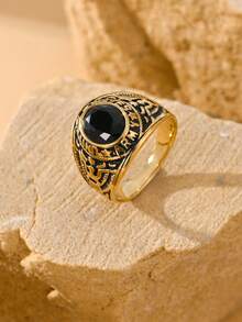 1件复古不锈钢雕花鹰图腾，镶嵌立方氧化锆，送给男友的完美礼物，日常佩戴也十分合适。 - 戒指 - 查看 18