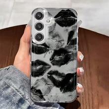 Black And Gray Art Lip Print Phone Case. Suitable For IPhone 17, 16, 15, 14, 13, 12, 11, Pro Max Plus, And Galaxy 25/24/23/22/21/ULTRA/PLUS/FE/A71/56/55/54/53/52/36/35/34/26/25/23/16/15/14/13/10. This Is A Tailor-Made Phone Case For Fashionable Perfection. - Nhiều màu - Xem 4