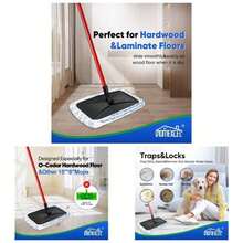 Reusable Microfiber Mop Pads Compatible With O - Cedar Hardwood Floor'N More Microfiber Mop - Mop Pads Refills Wet And Dry Use - 2 Pack - 2 - 查看 2