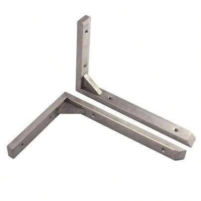 2Pcs Triangular Stainless Steel Shelf Bracket 90 Degree1.12123