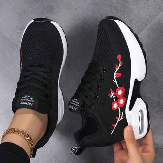 Zapatos con cuña de tacón grueso y suela de aire para aumentar la altura, de tela transpirable y cómodos para oficina, negocios, uso casual al aire libre, para todas las estaciones