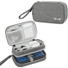 BUBM Double Compartment Storage Case Compatible With 3DS/3DS XL/New 2DS XL And Accessories, Protective Carrying Bag, Portable Travel Organizer Case,Gray{"Color_name":"Gray"} - 灰色的 - 查看 1