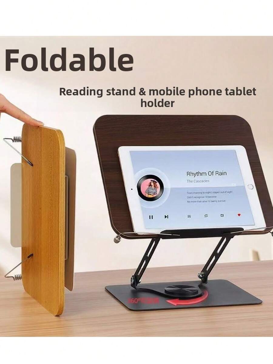 360° Rotating Reading Stand Book Holder, Home Reading Dedicated Stand, Desk-Top Reading Stand With Height Adjustable - Multicolor - View 1