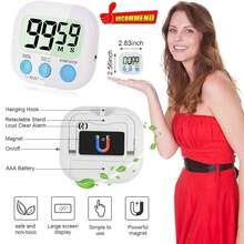 Colorful Portable Digital Stopwatch Dual Function As Kitchen Timer, With Loud Alarm - Easy-To-Read Display, Durable PE Material, Battery Powered (Batteries Not Included), Suitable For Games, Fitness, Cooking And Time Management - Fashionable Christmas Gift And Kitchen Accessory - Multicolor - View 3
