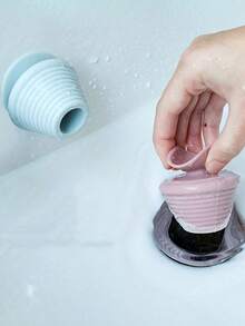 Universal Silicone Drain Plug Anti-Clogging Bathtub Sink Drain Plug Flexible Durable Bathtub Stopper Easy To Clean Kitchen Dishwasher Drain Plug Maintains Cleanliness Bathtub And Bathroom Sink Pipe Plug Household Floor Drain Plug For Kitchen Bathroom Shower Drain Plug Laundry Sink Plug Sewer Deodorant Plug Home Bathroom Decor Fall Decor Bathroom Accessories Back To School - Multicolor - View 3