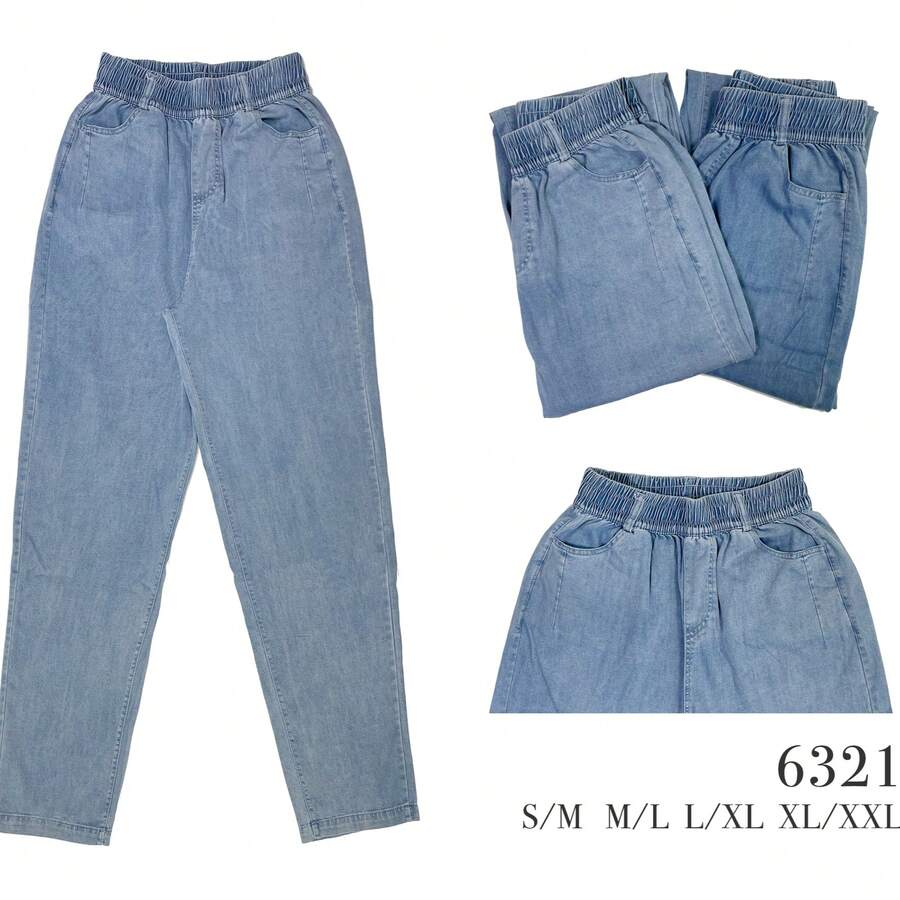 Mezclilla Tencel - Azul lavado medio - Ver 1