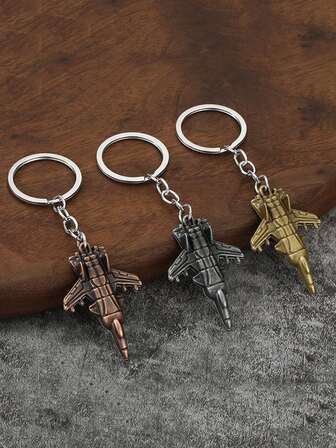 1 pieza Llavero de avión de metal, llavero creativo de avión de combate, regalo de aviación pequeño, recuerdo, colgante, adorno para bolsa de Navidad, accesorios para automóvil, ideas de regalo para maestro, amigo, hermana