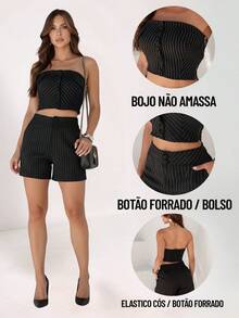 DIVINE CAT Women Two-Piece Outfits - màu đen - Xem 6