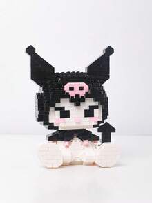 小颗粒可爱猫咪动物积木套装，卡通人物积木套装 - 耐用、可收藏、完美生日礼物、室内装饰、家居装饰、可爱积木卡哇伊卡通积木拼装玩具生日拼图娃娃礼物装饰小挂件 - 彩色 - 查看 8