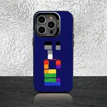 Custodia per telefono compatibile con 16, 15, 14, 13, 12, 11, Pro, Max, Plus, Mini, SE, nera opaca a caramella, antiurto, compatibile con custodia 17, custodia 17 Pro, custodia 17 Pro Max