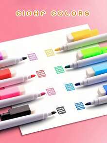 8 Colors Erasable Magnetic Whiteboard Marker Pen Blackboard Marker Chalk Glass Ceramics Office School Art Marker Stationery