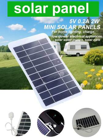 Bärbar hopfällbar solcellsladdare, USB-laddningskort för utomhusmobiler, reseladdare - lätt och flexibel minipanel, effektiv konvertering och snabbladdning, lämplig för telefoner, powerbanks, bilenheter, viktig för camping, vandring och utomhusnödsituationer