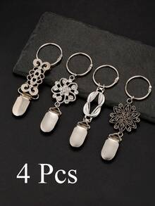 Vintage Sweater Collar Clips, Women's Waist Clips, Shirt Brooch Clips, Clothing Brooch Clips - Silver - View 10